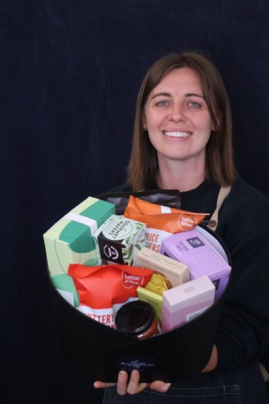 Real Gift Hamper | Get Ya Snack On order made by Amy's Flowers