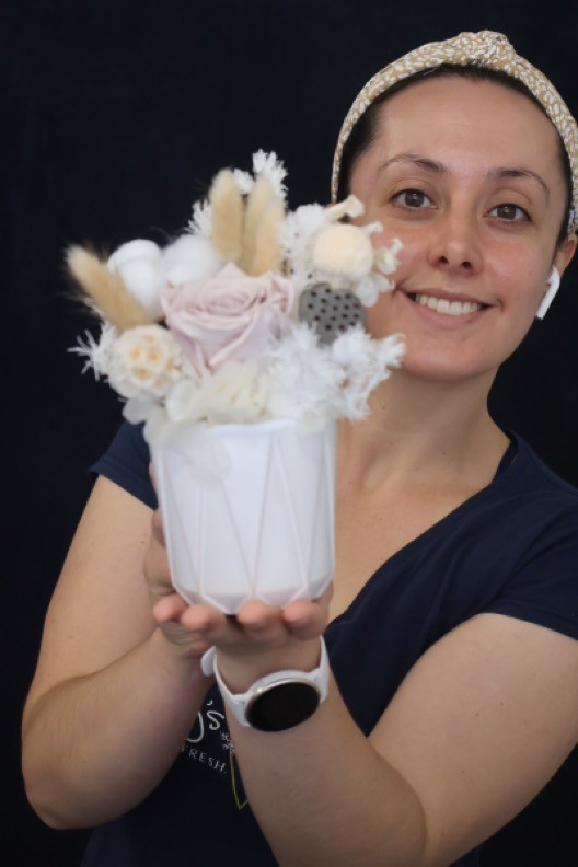 Real Preserved Arrangement | Vanilla Bean order made by Amy's Flowers