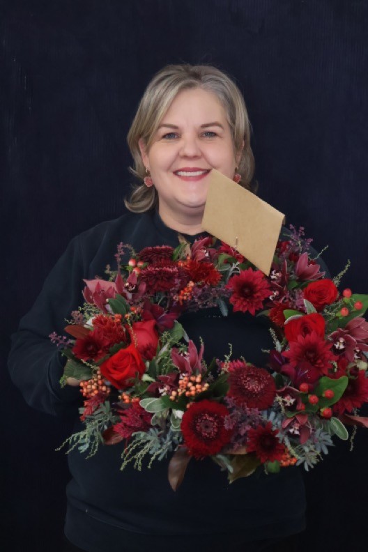 Recent Wreath | Burgundy + Red, Large order