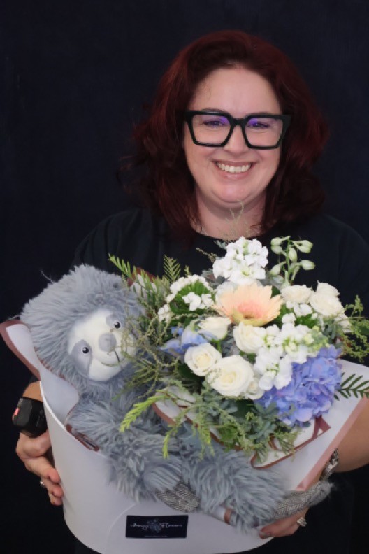 Real Baby Hamper Floral | Mammoth Adventure order made by Amy's Flowers