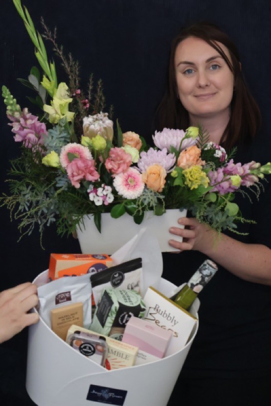 Real Gift Hamper | Get Ya Snack On order made by Amy's Flowers