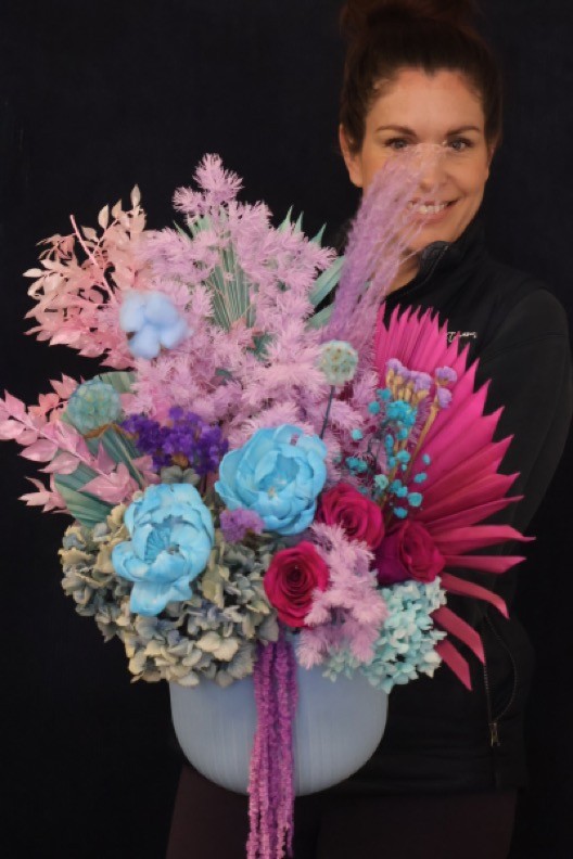Real Preserved Arrangement | Lavender Honey order made by Amy's Flowers
