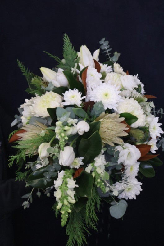 Real Casket Spray | Harmony order made by Amy's Flowers