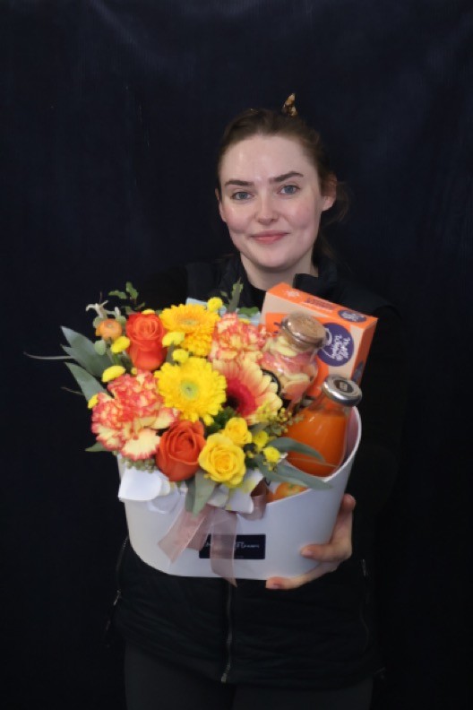 Real Gift Hamper | Blossom & Be Well order made by Amy's Flowers
