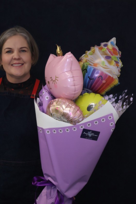 Real Balloon Bouquet | Hip Hip Hooray! order made by Amy's Flowers