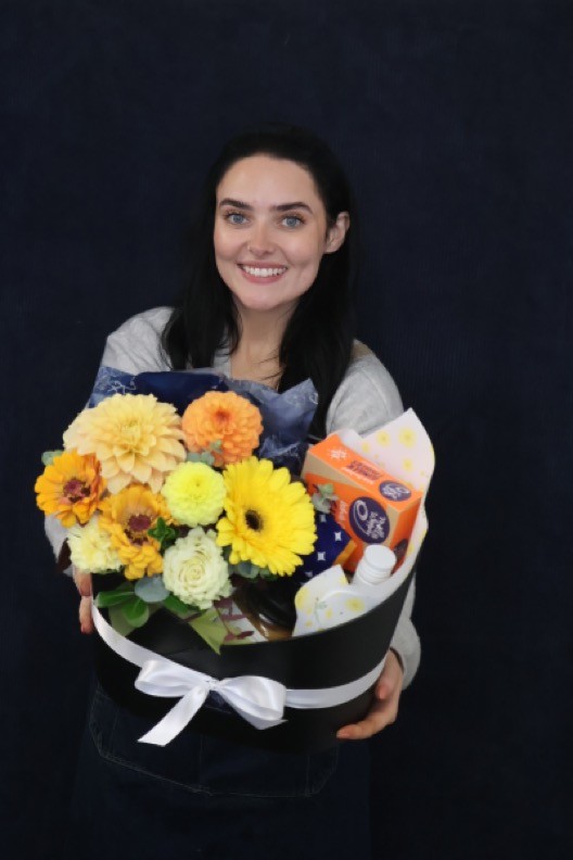 Real Gift Hamper | Blossom & Be Well order made by Amy's Flowers