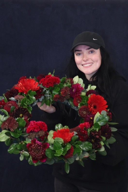 Recent Wreath | Burgundy + Red, Large order