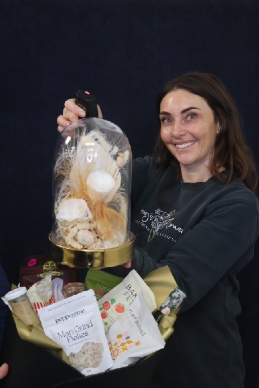Real Gift Hamper | Get Ya Snack On order made by Amy's Flowers
