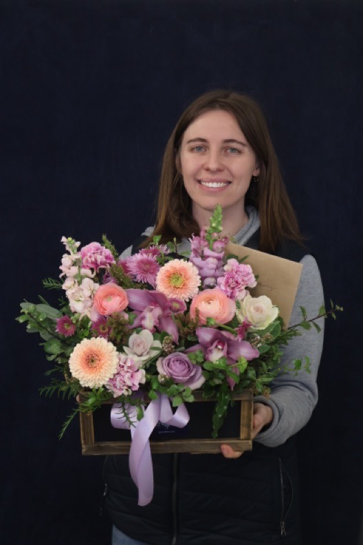 Real Crate | Bloom Box order made by Amy's Flowers
