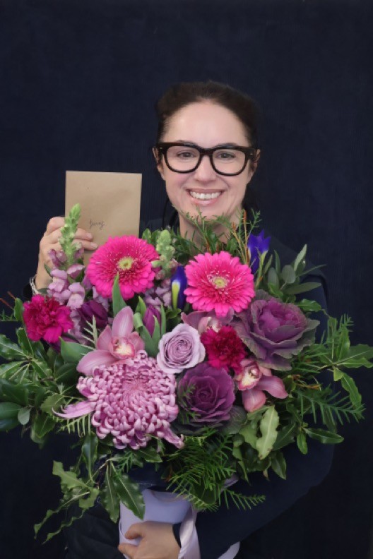 Real Hat Box | Mellow Meadow order made by Amy's Flowers