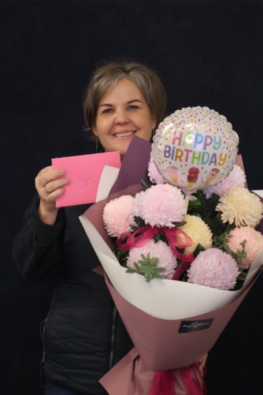 Real Bouquet | You da Pom order made by Amy's Flowers