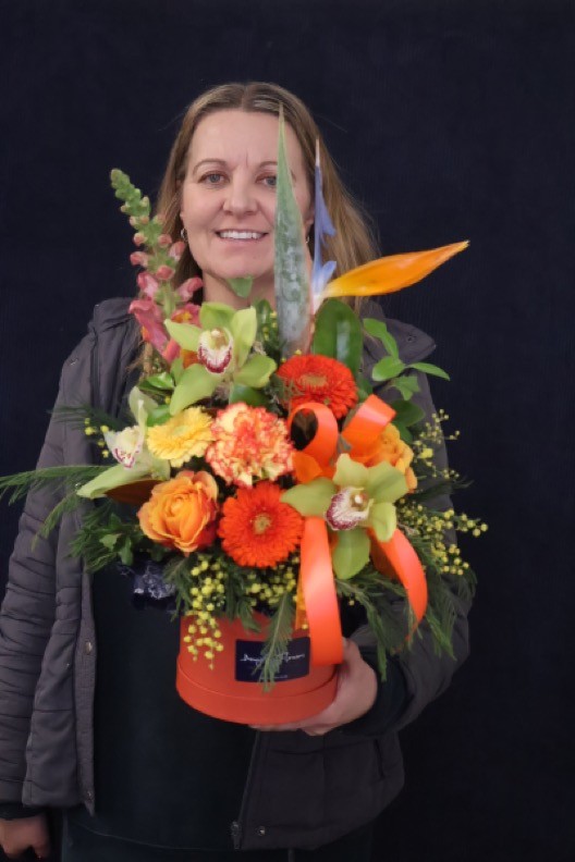 Real Bouquet | Orange Sorbet order made by Amy's Flowers