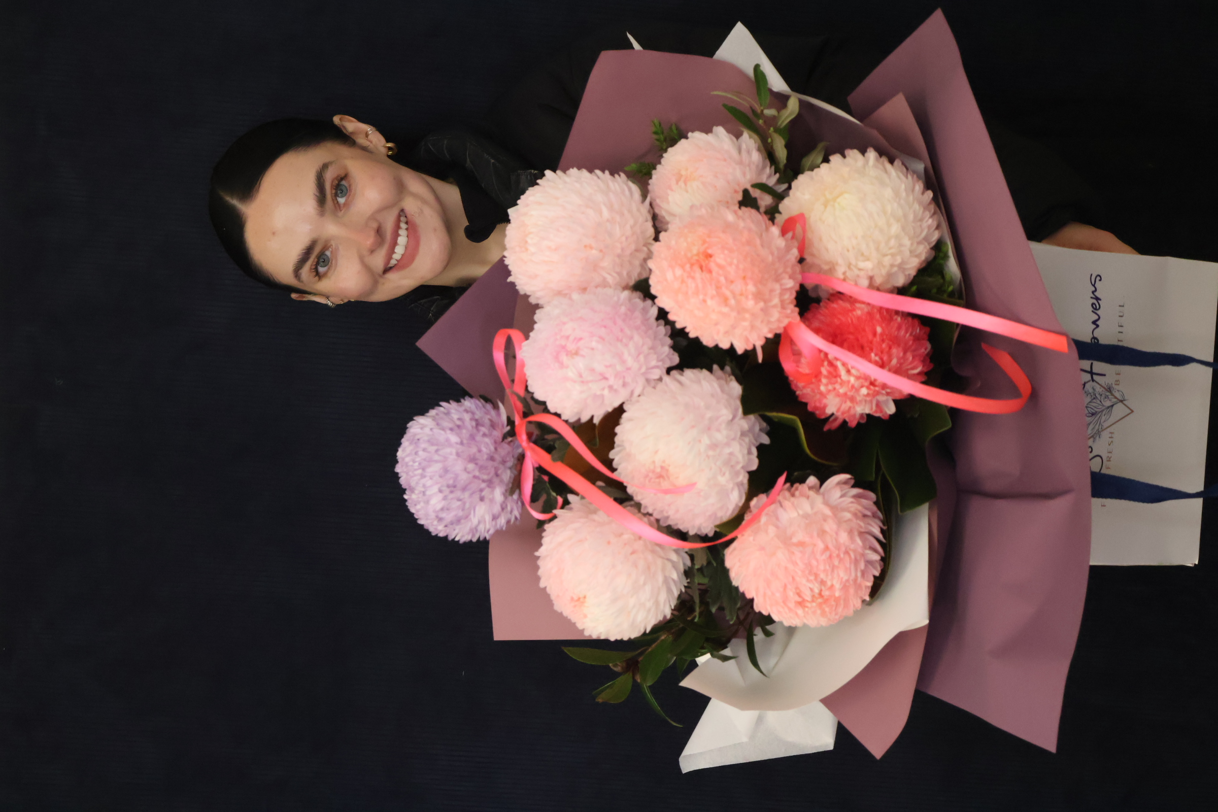 Real Bouquet | You da Pom order made by Amy's Flowers