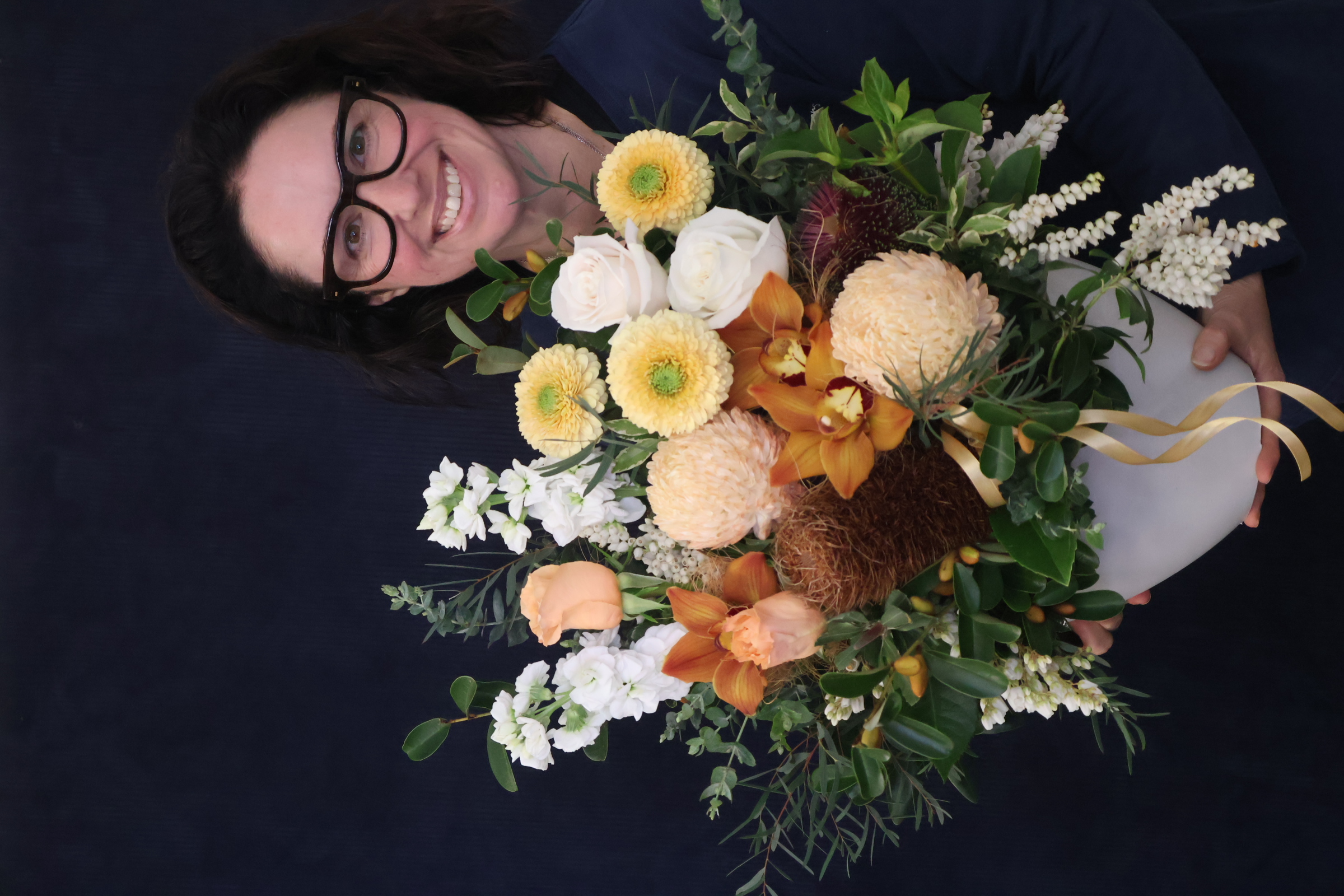 Real Arrangement | Green Garden order made by Amy's Flowers