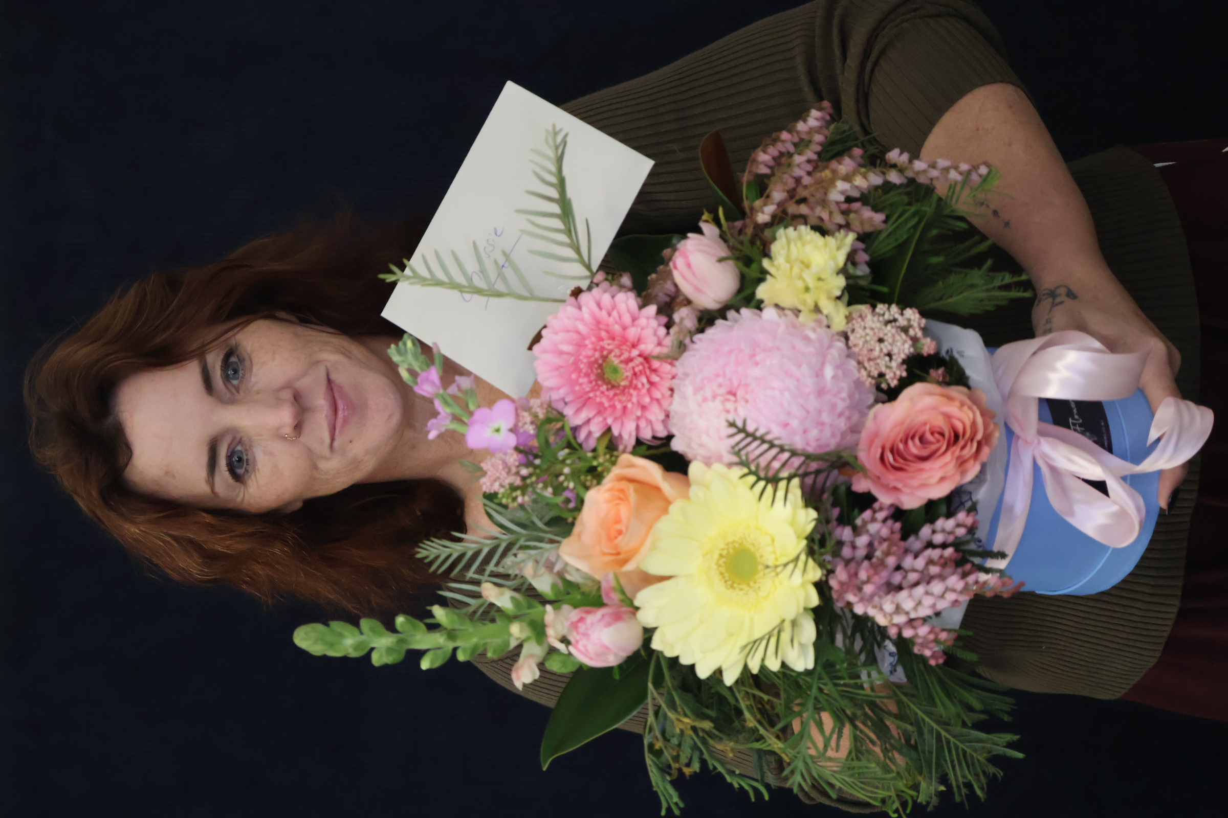 Real Hat Box | Sweet Like Sherbert order made by Amy's Flowers