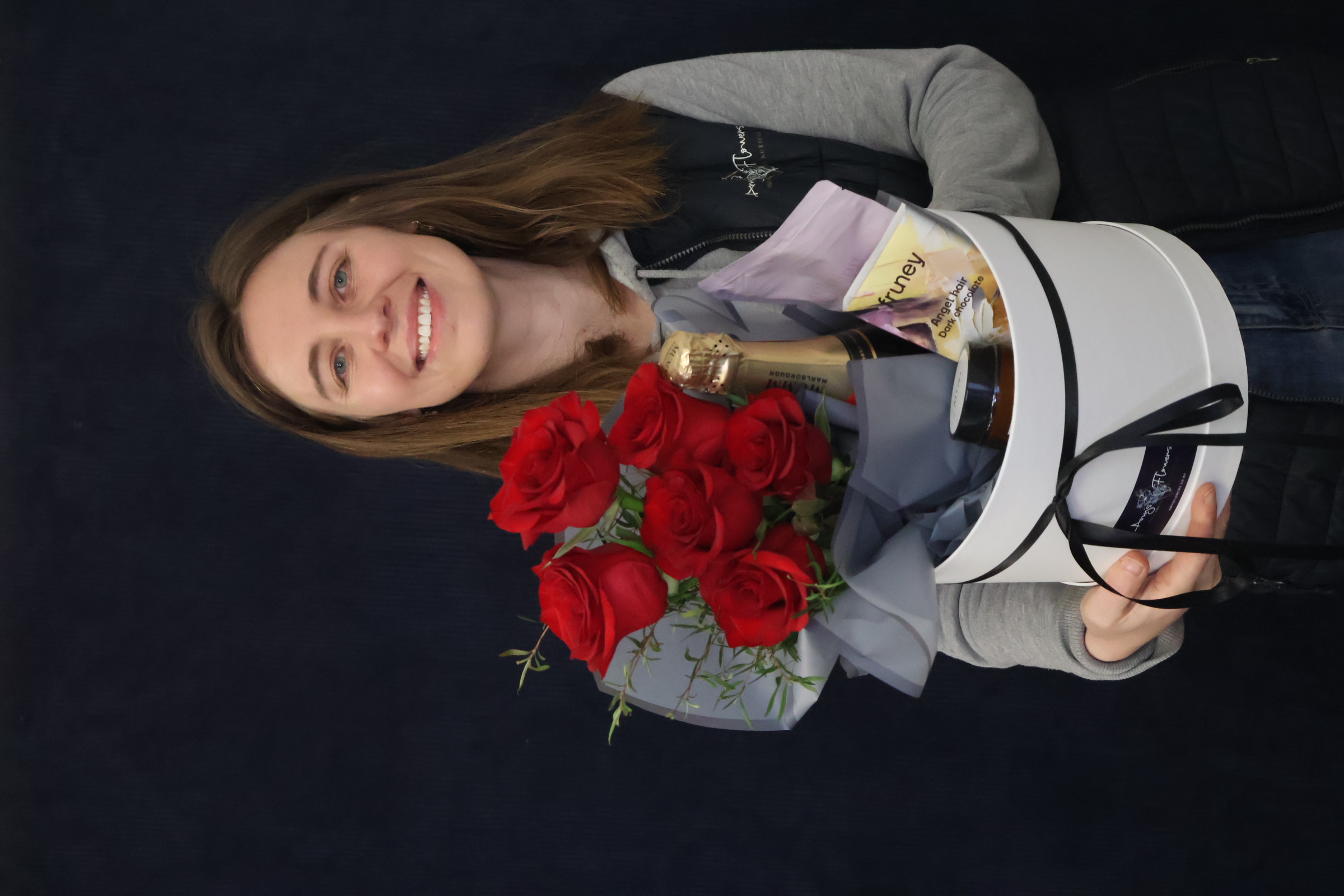 Real Gift Hamper | Kiss From A Rose order made by Amy's Flowers