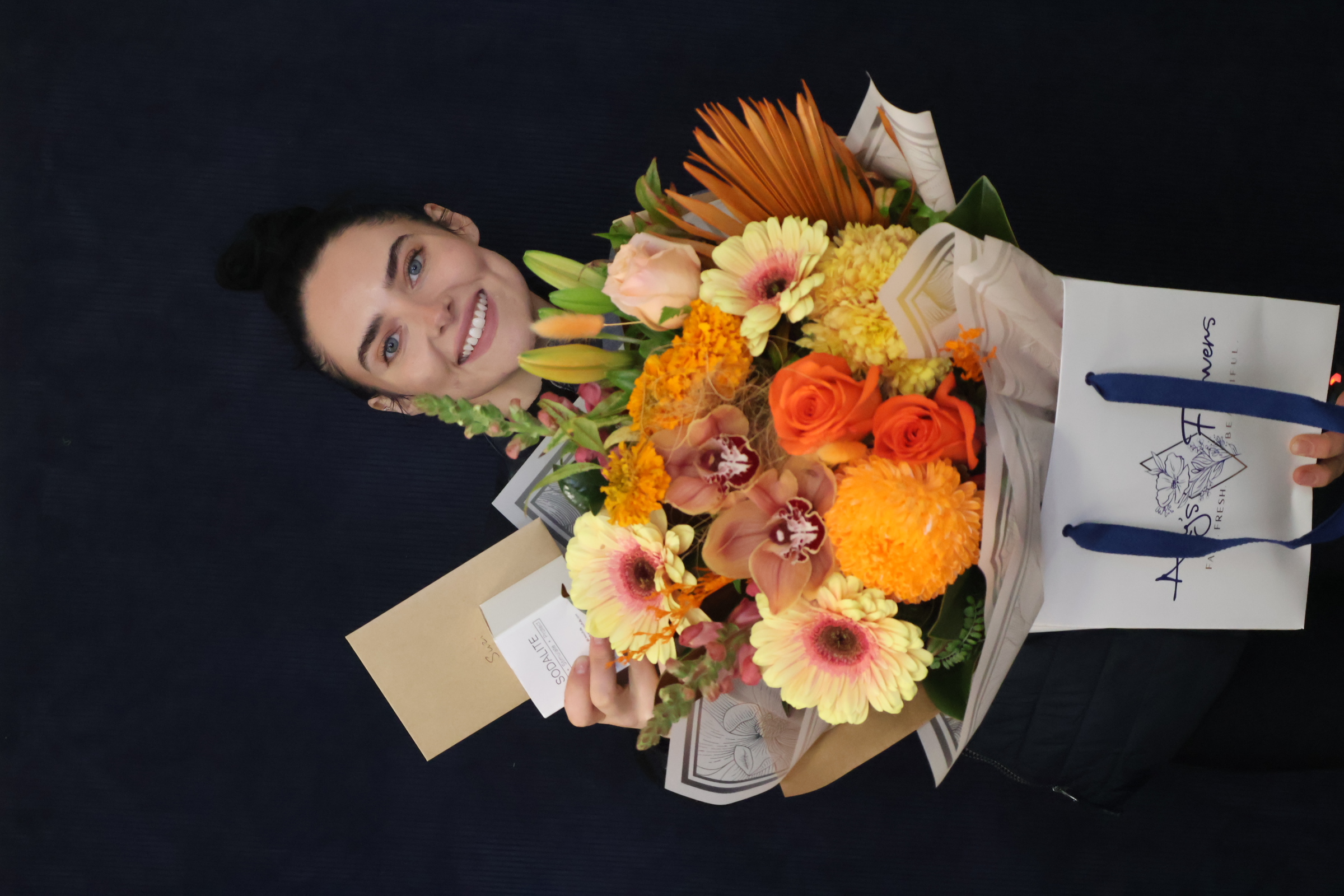 Recent Bouquet | Orange Sorbet, Large order