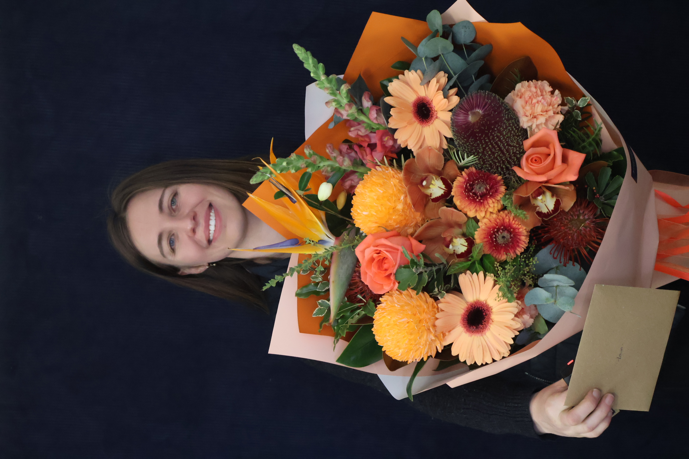 Recent Bouquet | Orange Sorbet, Large order