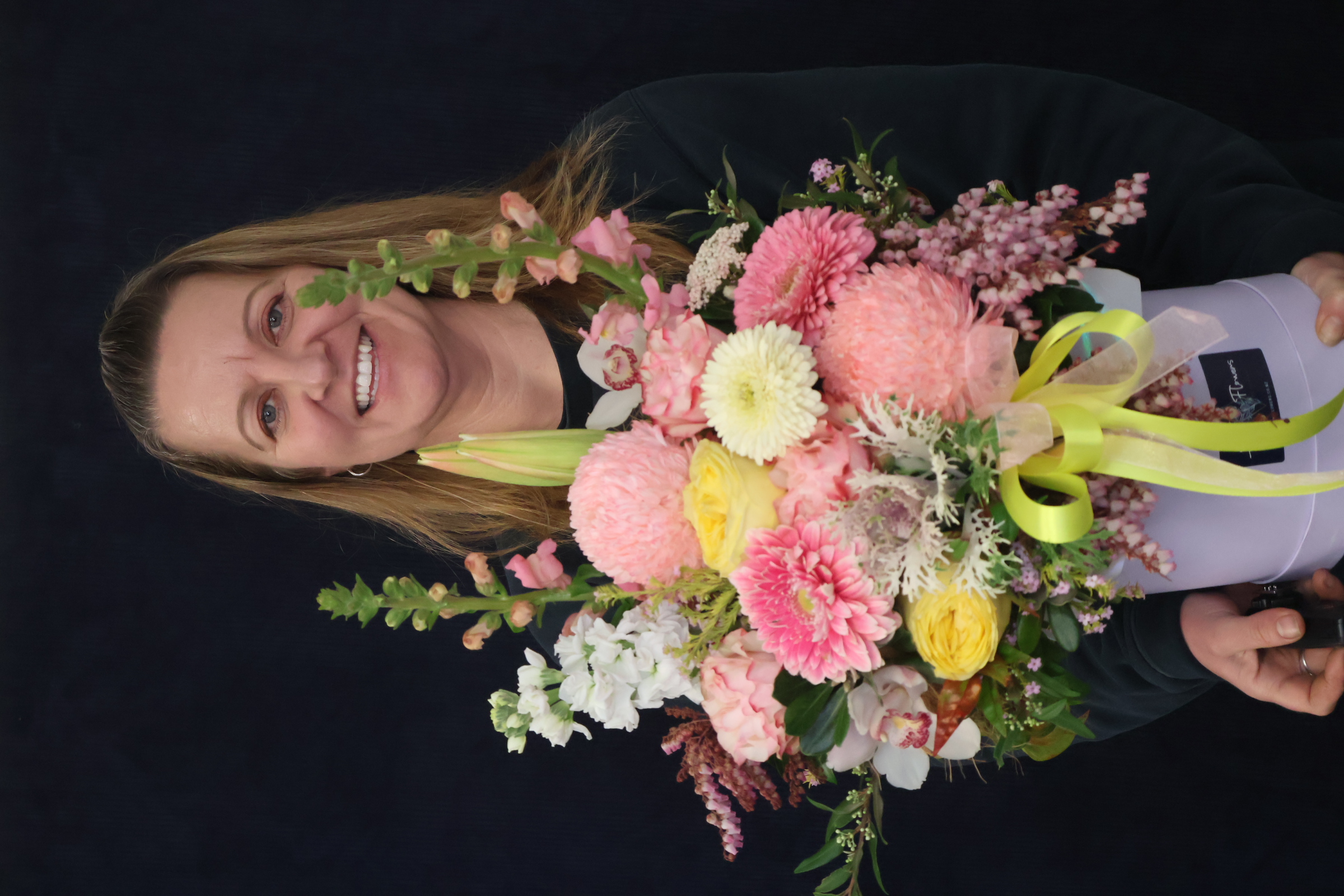 Real Hat Box | Sweet Like Sherbert order made by Amy's Flowers