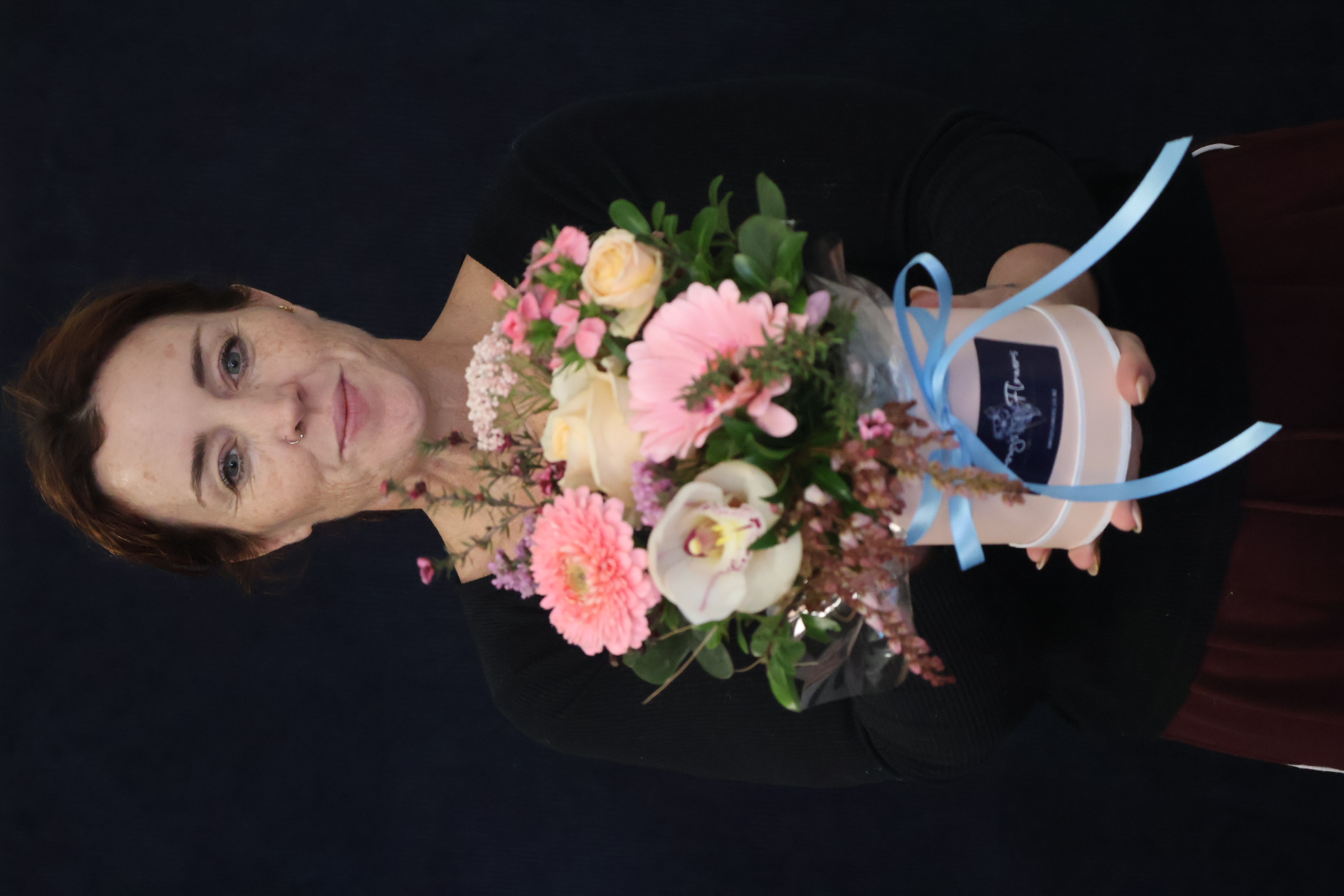 Real Hat Box | Cutie Pie order made by Amy's Flowers