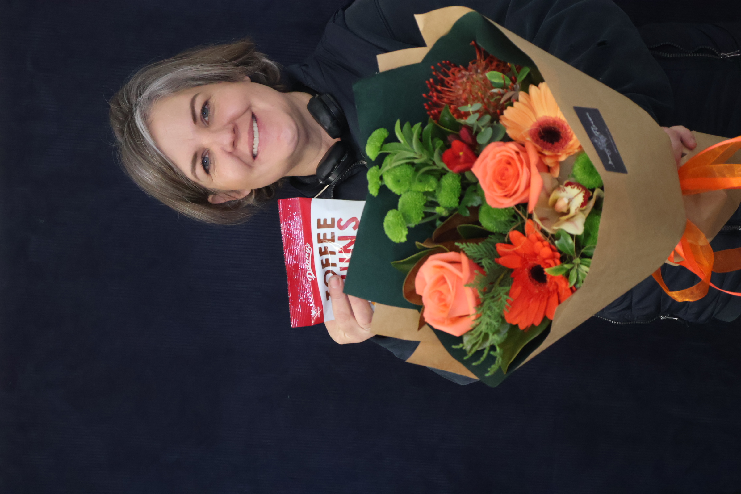Real Bouquet | Orange Sorbet order made by Amy's Flowers