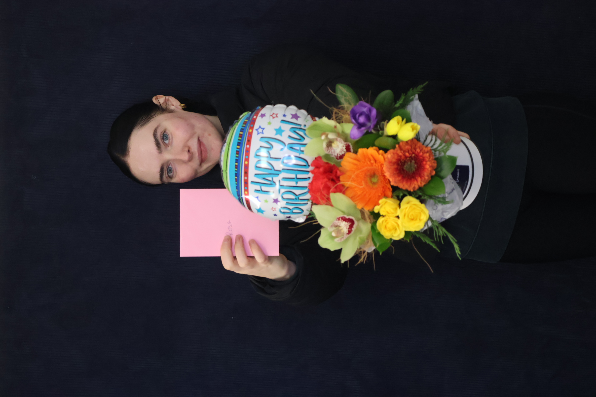 Real Hat Box | Cutie Pie order made by Amy's Flowers