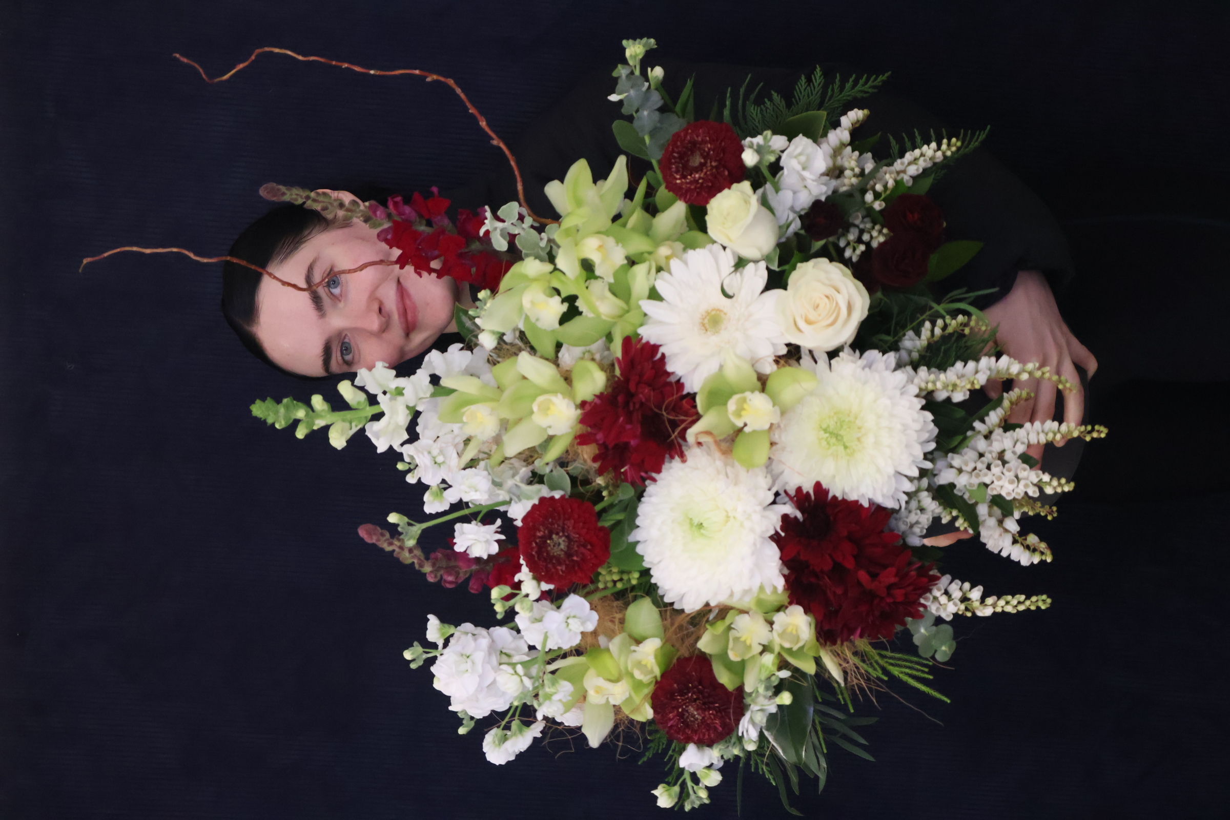 Real Arrangement | Green Garden order made by Amy's Flowers