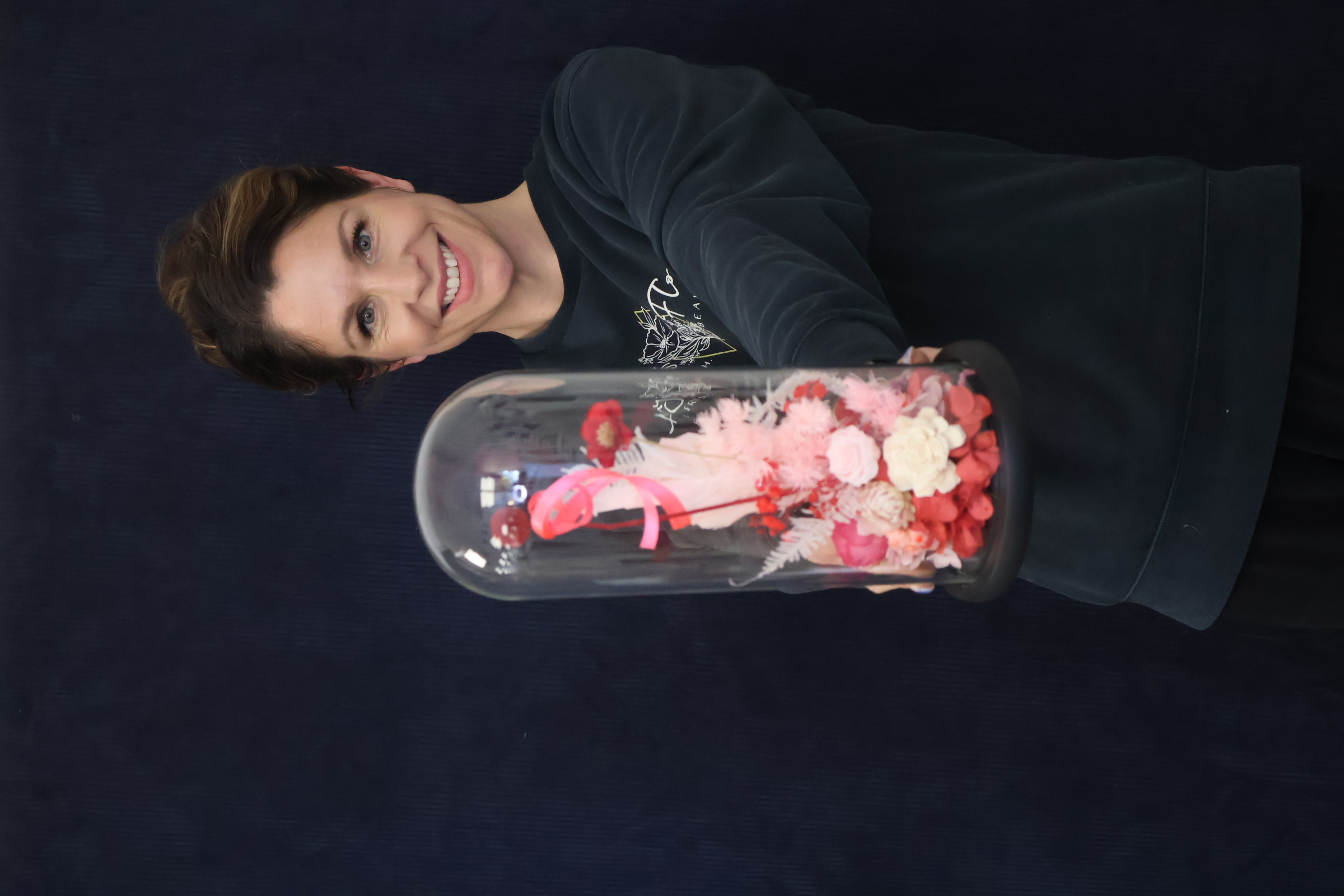 Real Preserved Dome | Sweet Cherry order made by Amy's Flowers