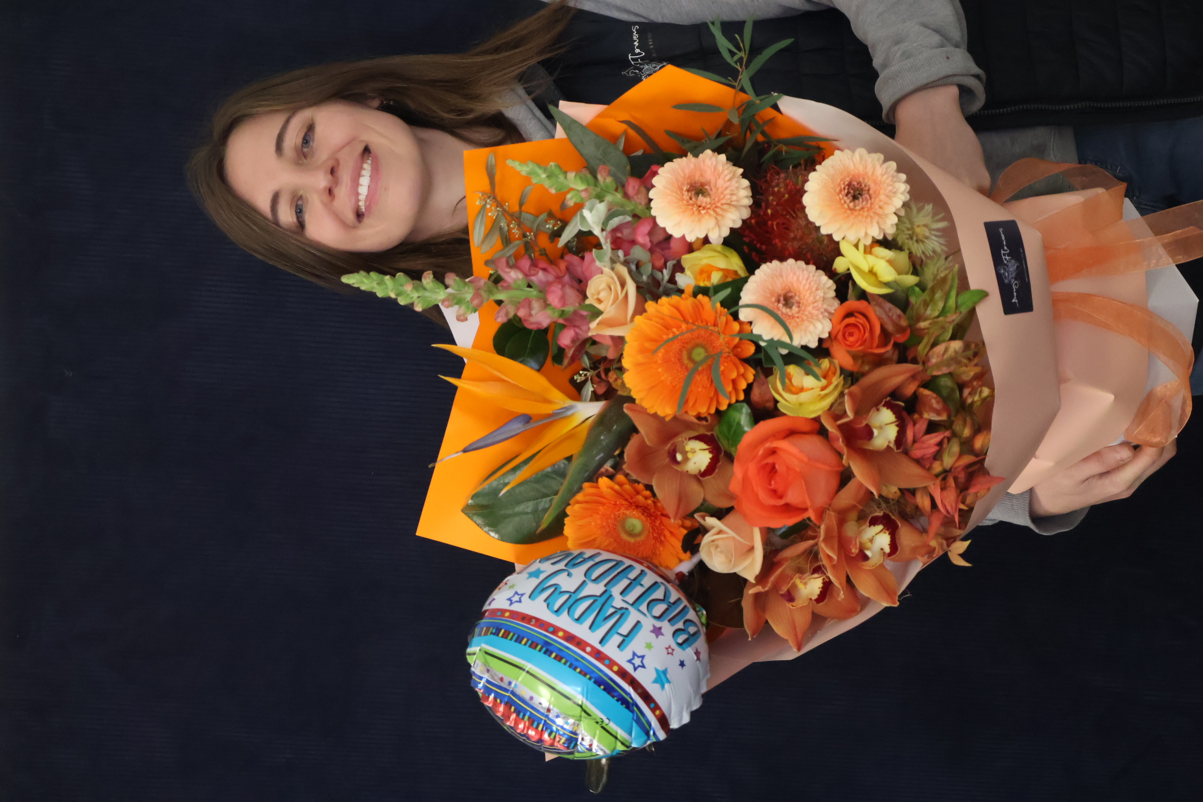Recent Bouquet | Orange Sorbet, Large order