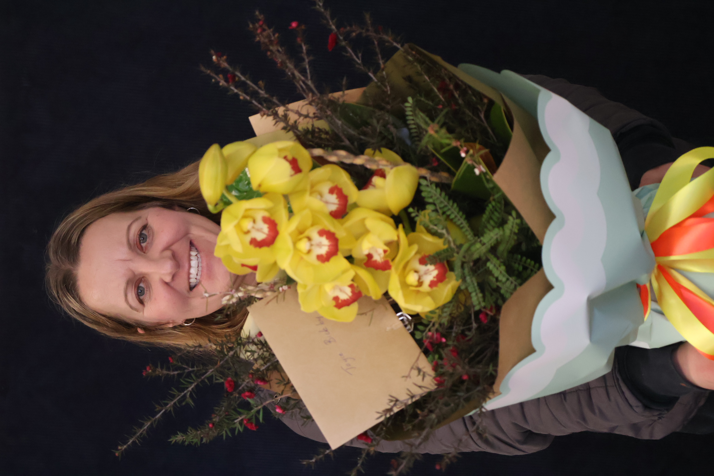 Real Bouquet | Classy Cymbidium order made by Amy's Flowers