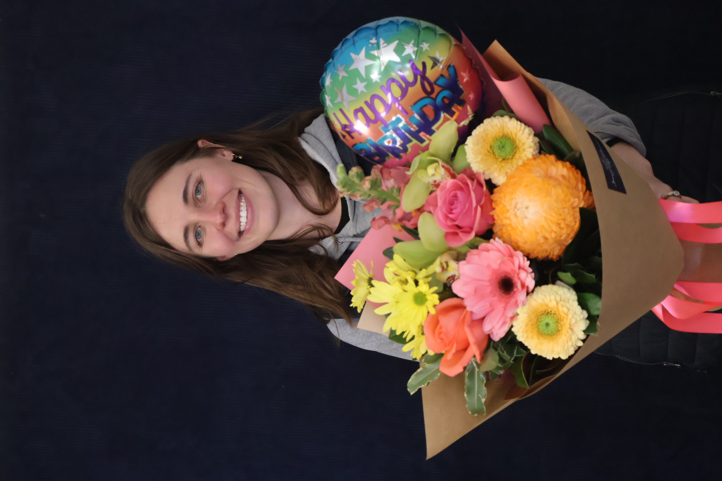 Real Balloon | 9" Stick Balloon order made by Amy's Flowers