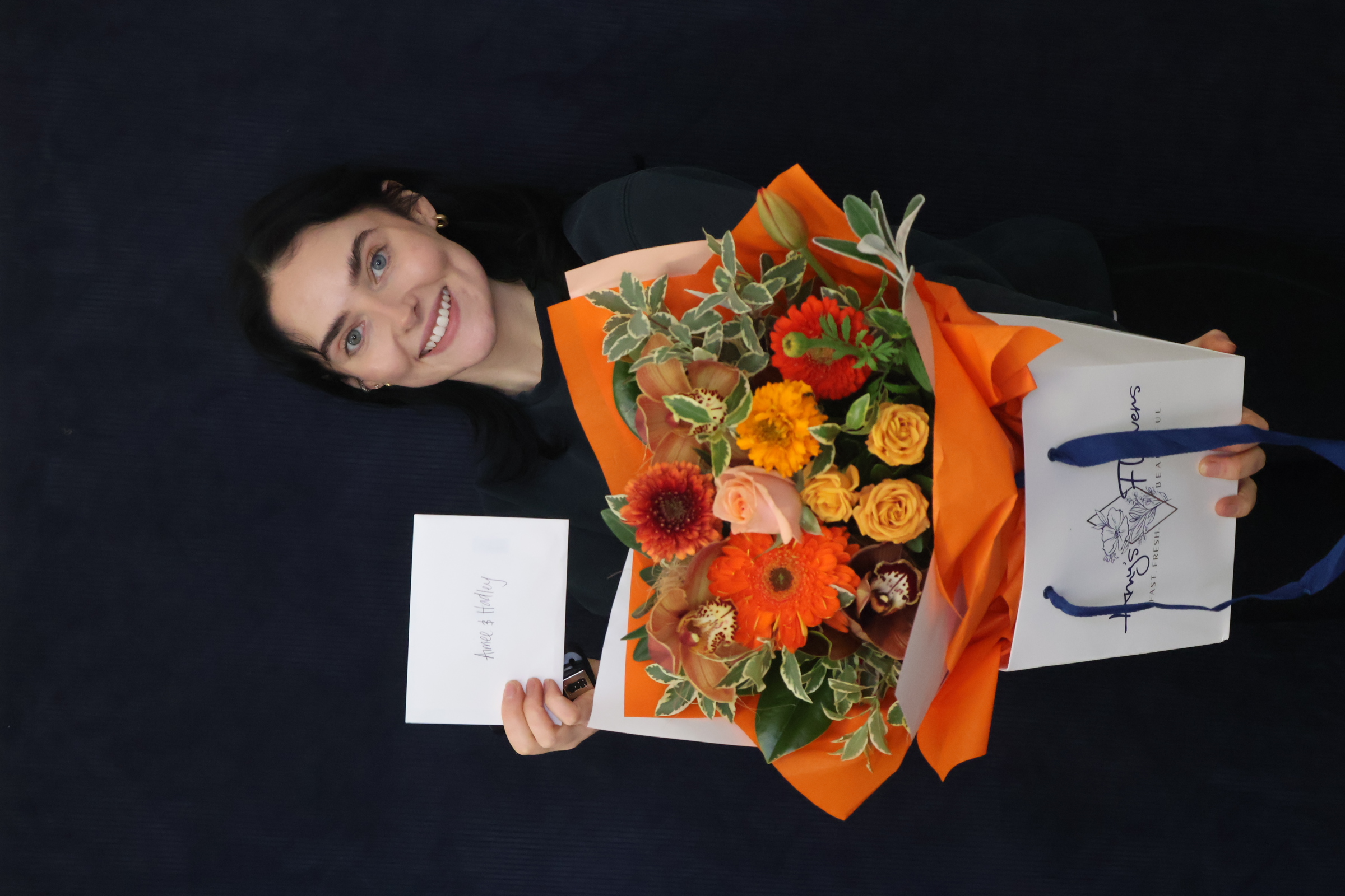 Real Bouquet | Orange Sorbet order made by Amy's Flowers