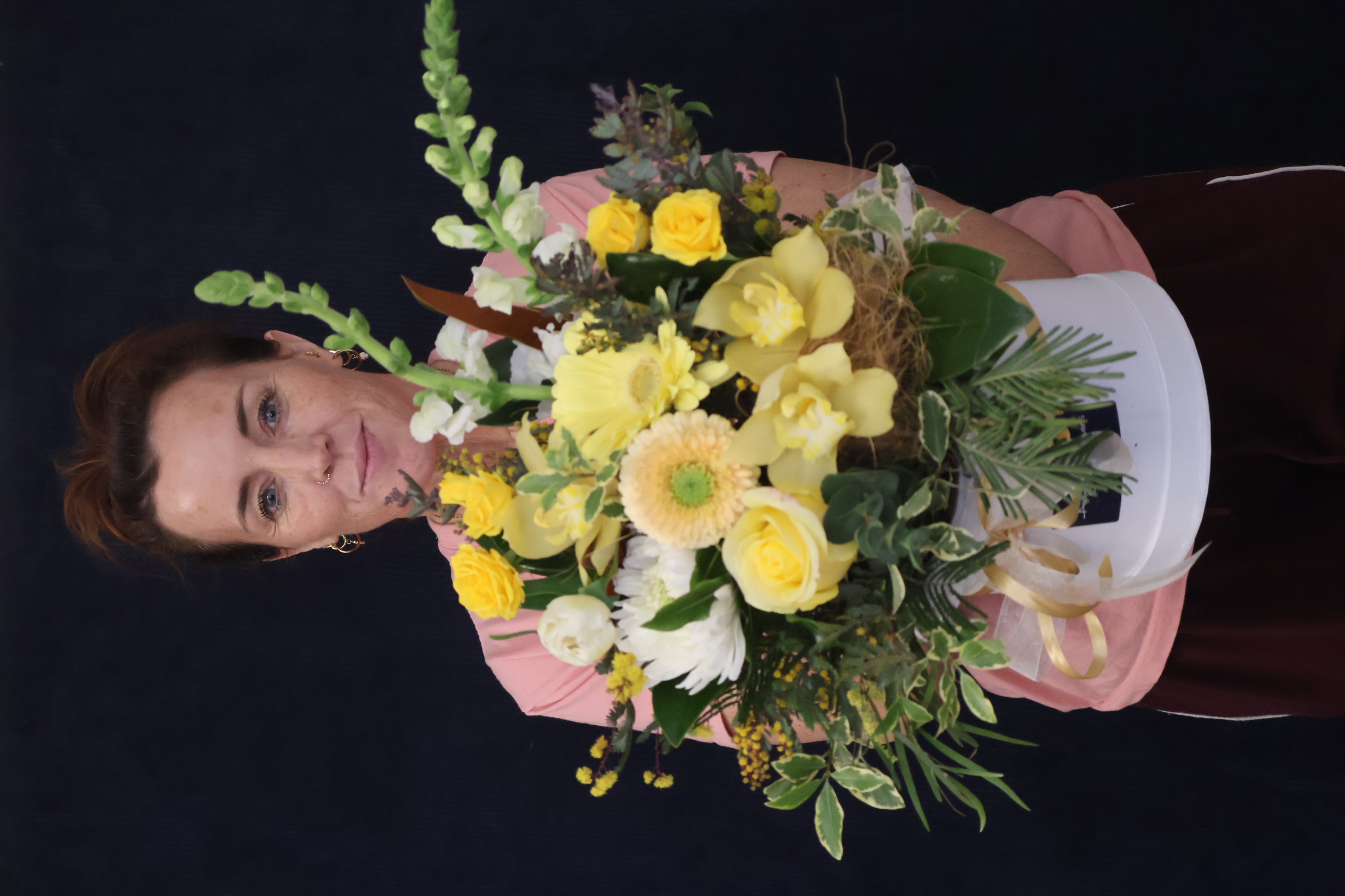 Real Hat Box | Sending Sunshine order made by Amy's Flowers