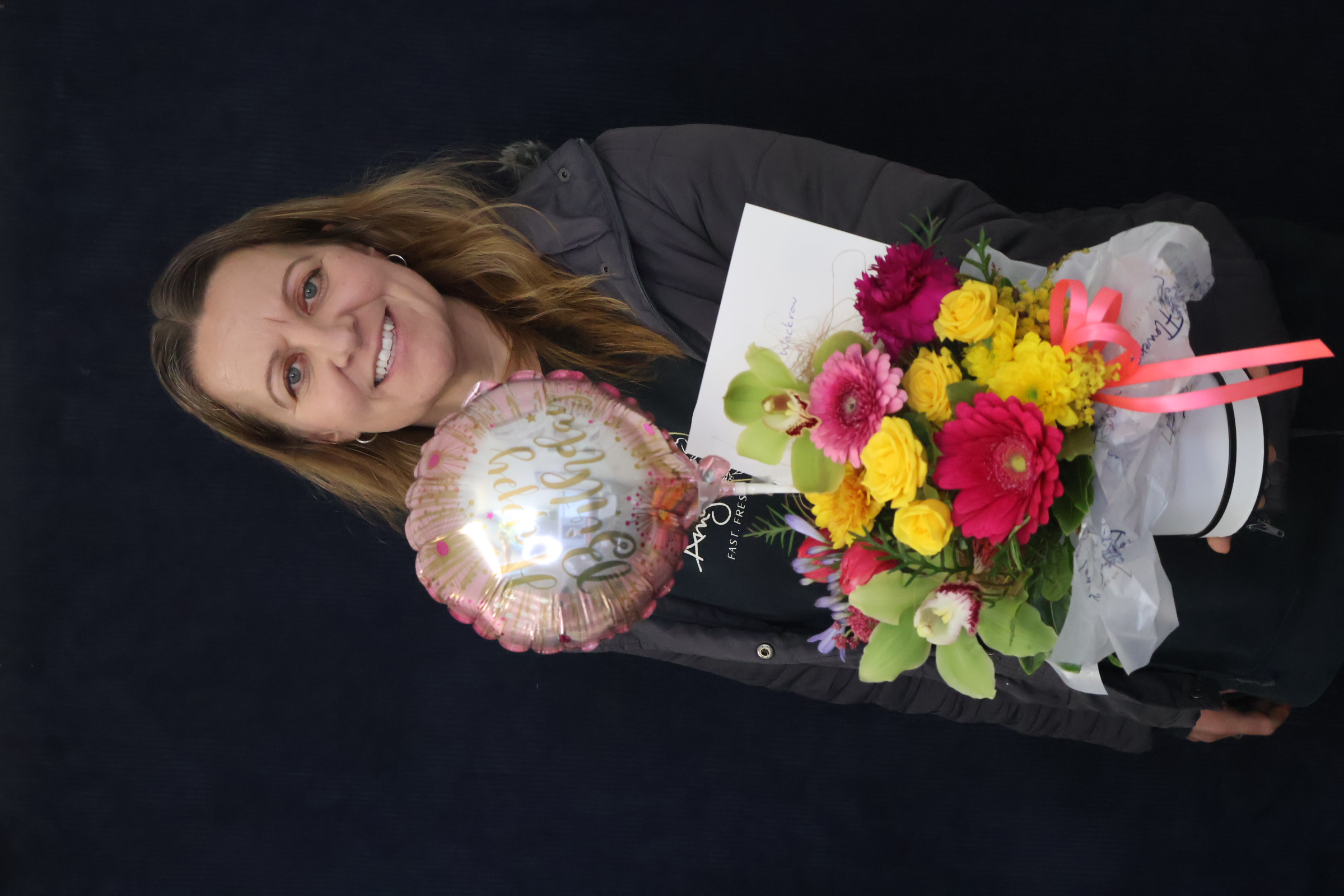 Real Hat Box | Cutie Pie order made by Amy's Flowers