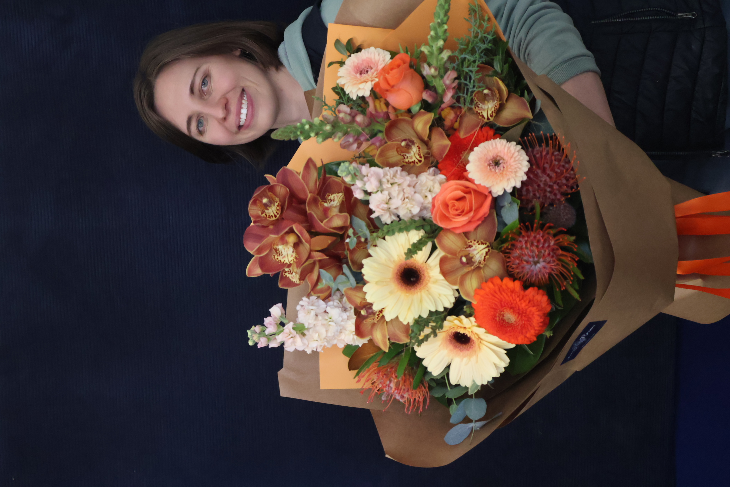 Recent Bouquet | Orange Sorbet, Large order