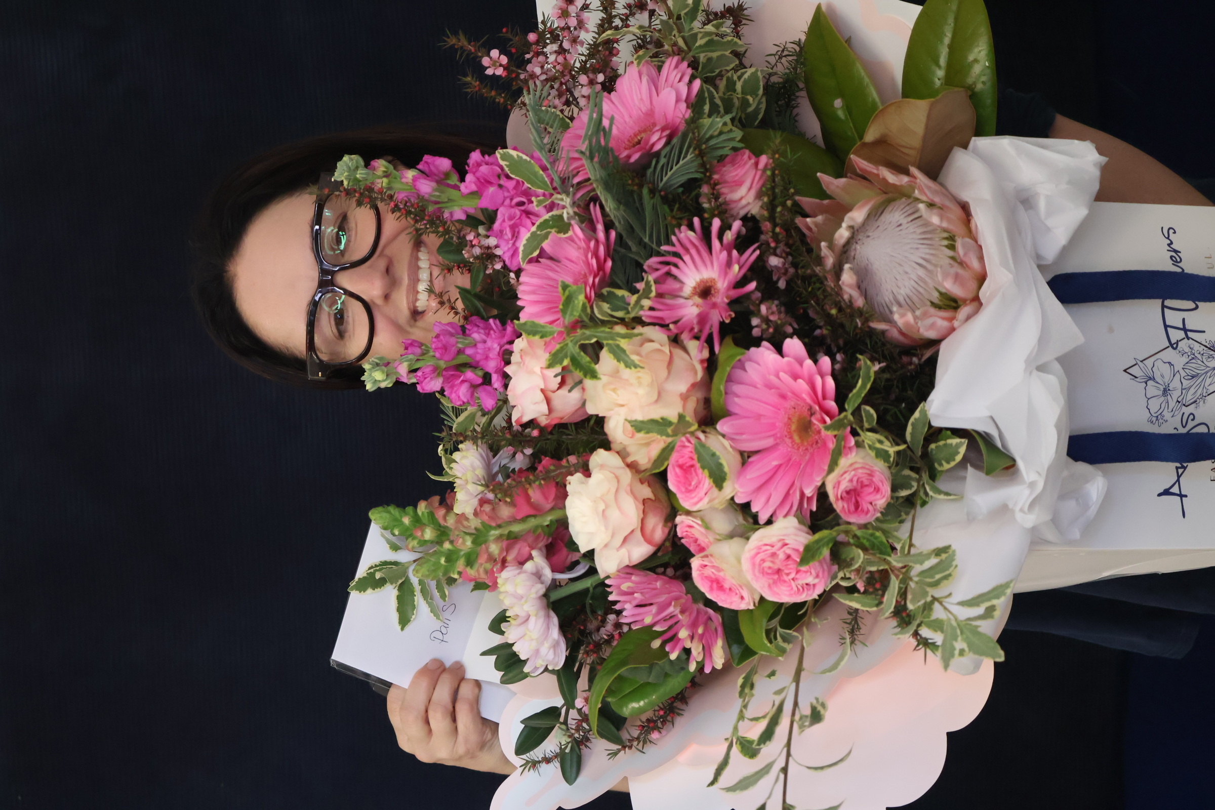 Real Bouquet | Blushcious order made by Amy's Flowers