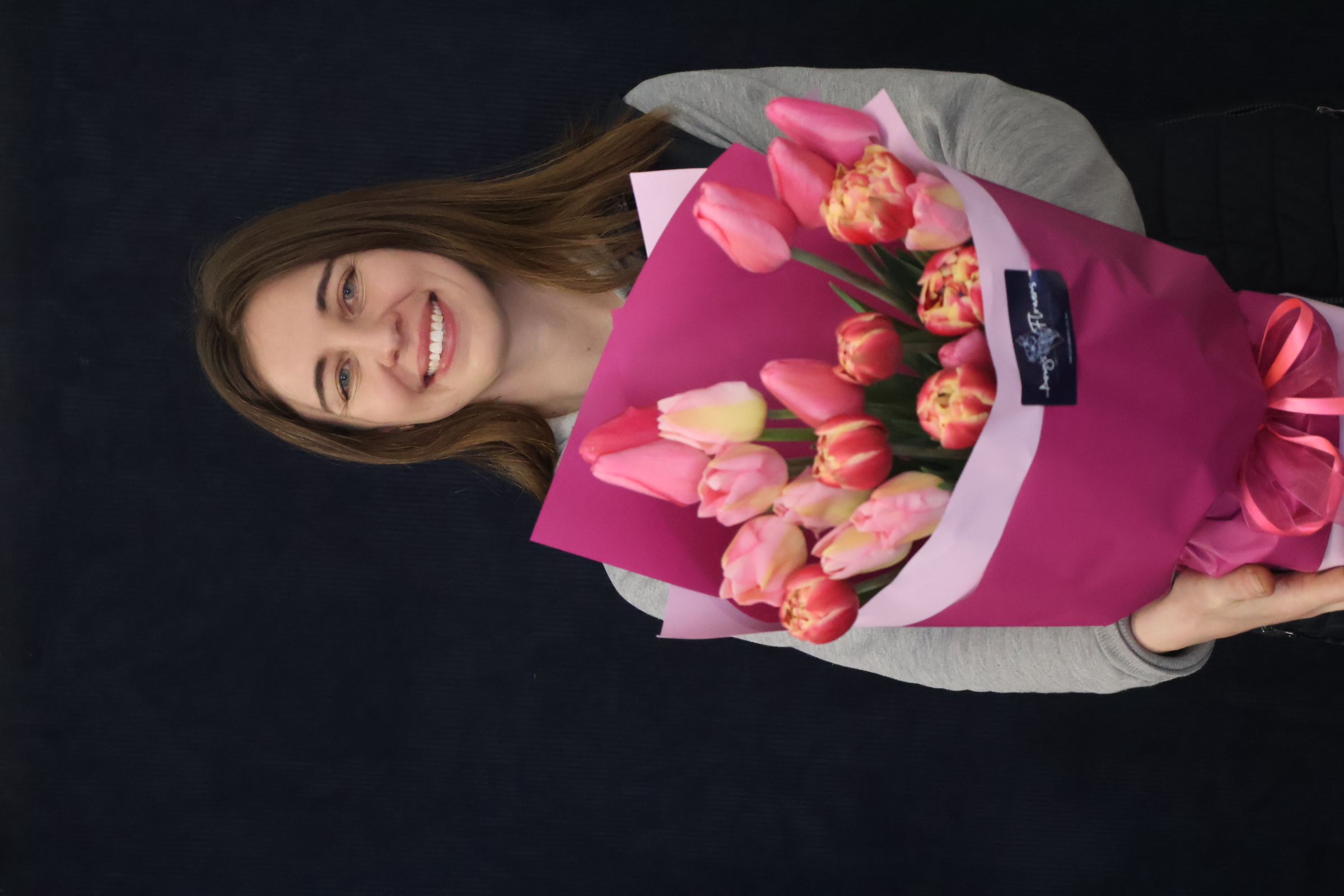Real Bouquet | Totally Tulips order made by Amy's Flowers