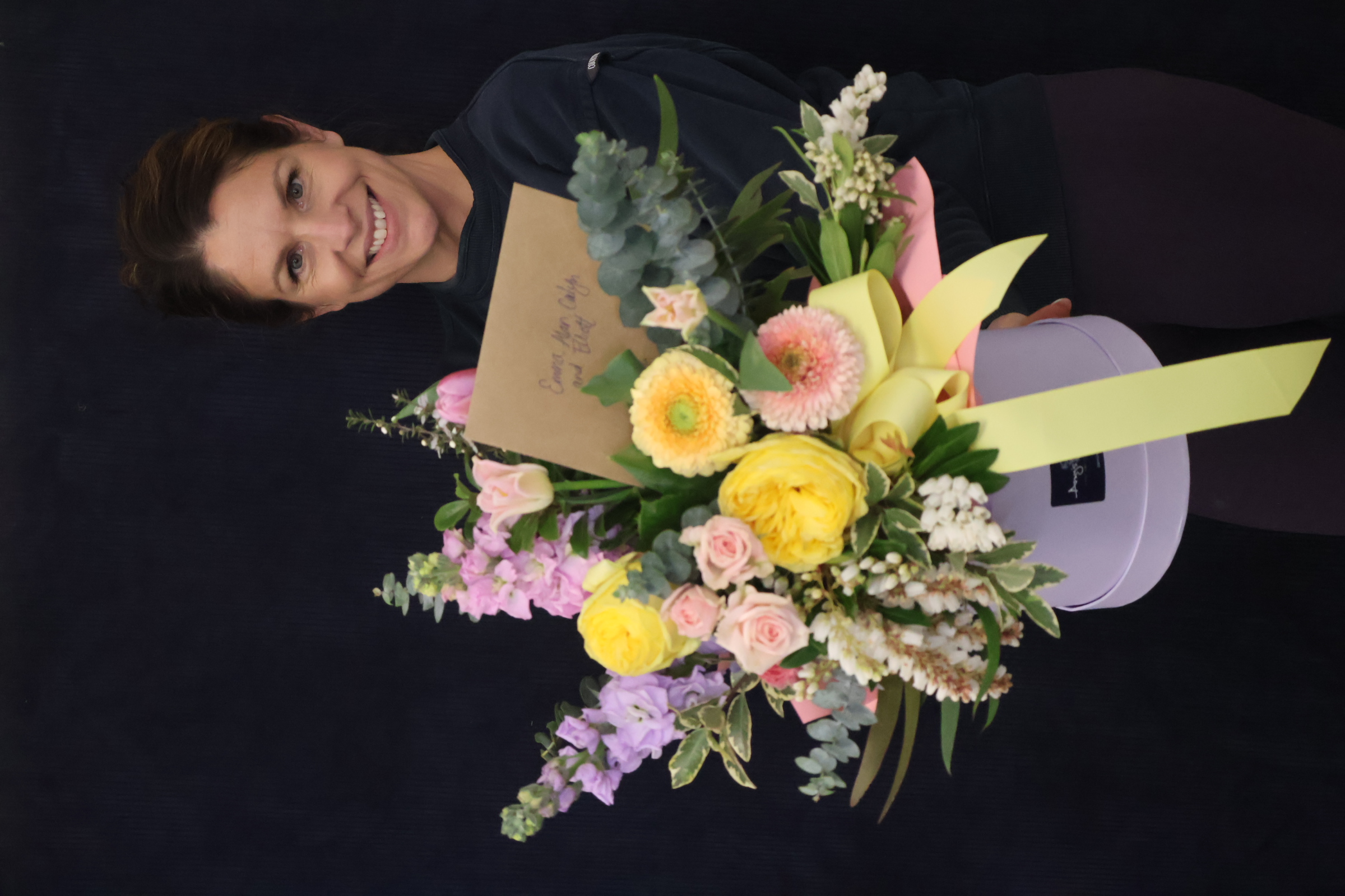 Real Hat Box | Sweet Like Sherbert order made by Amy's Flowers