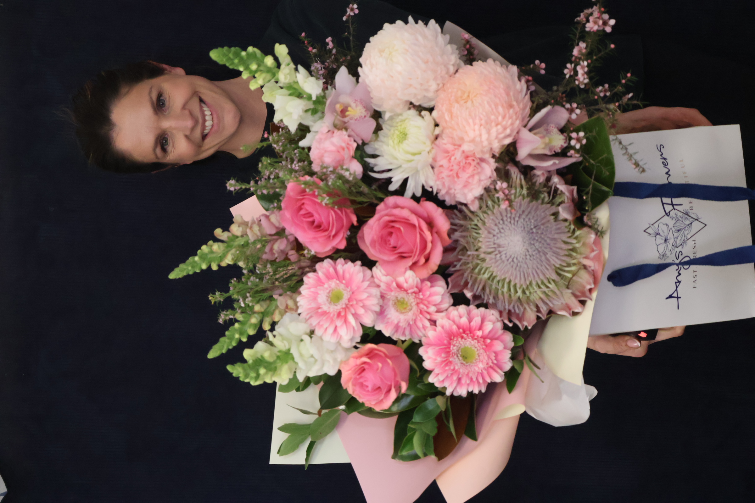 Real Bouquet | Blushcious order made by Amy's Flowers