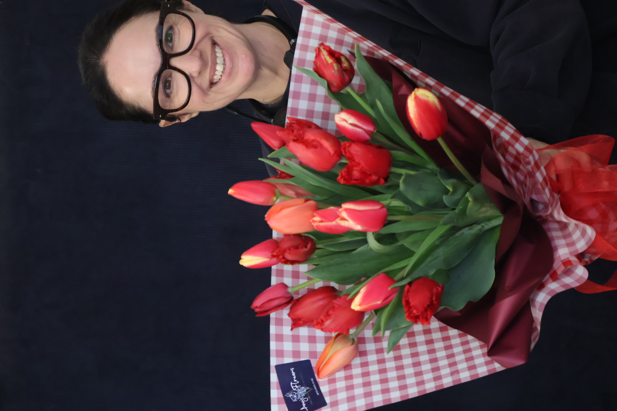 Real Bouquet | Totally Tulips order made by Amy's Flowers