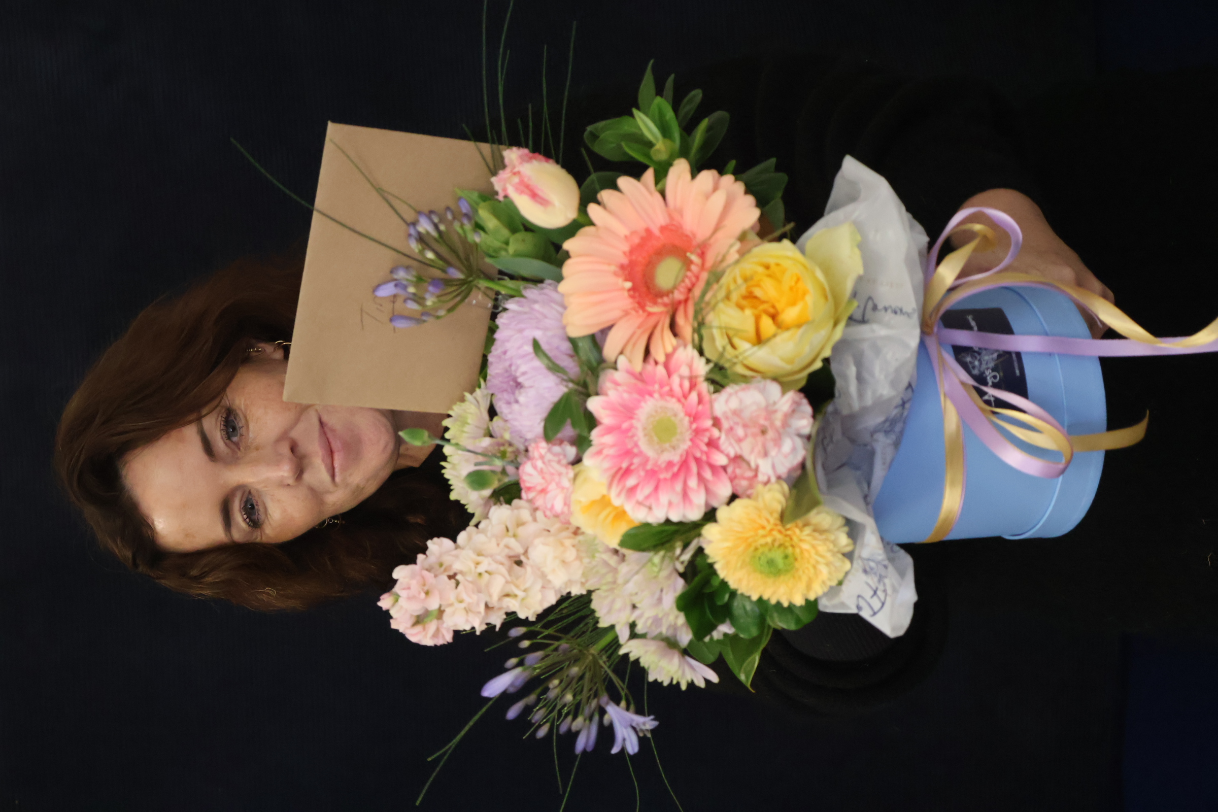 Real Hat Box | Sweet Like Sherbert order made by Amy's Flowers
