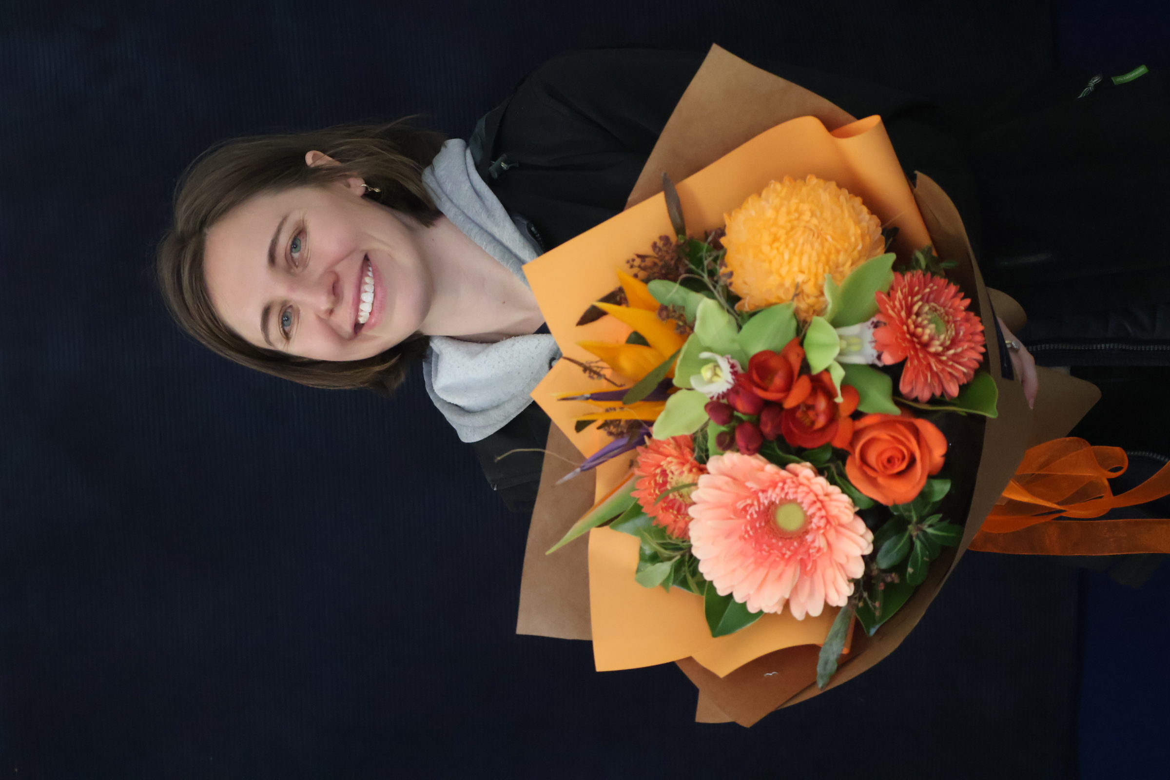 Real Bouquet | Orange Sorbet order made by Amy's Flowers
