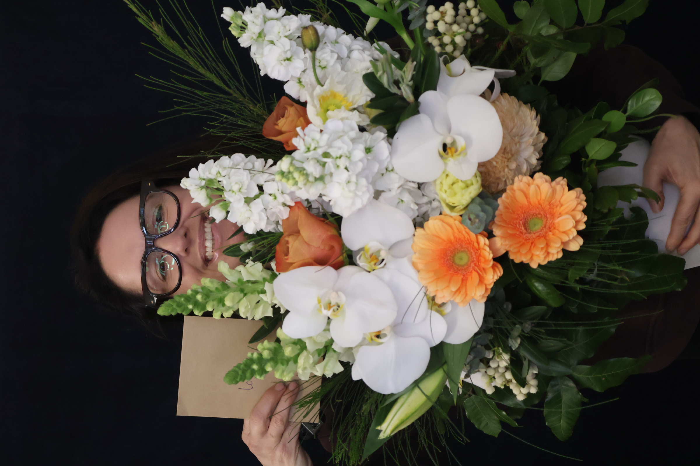 Real Arrangement | Green Garden order made by Amy's Flowers