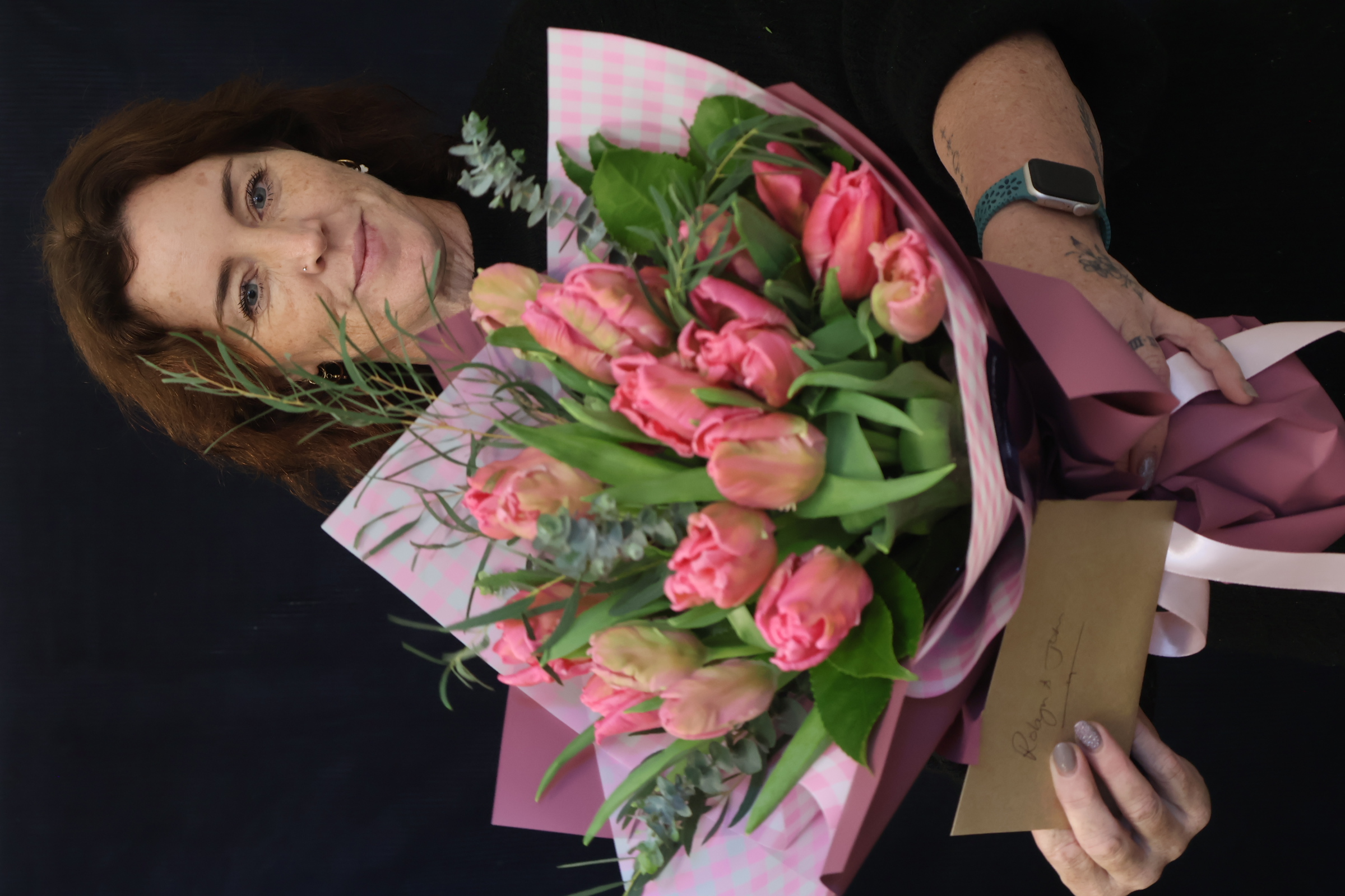 Real Deluxe Hand Written Card order made by Amy's Flowers
