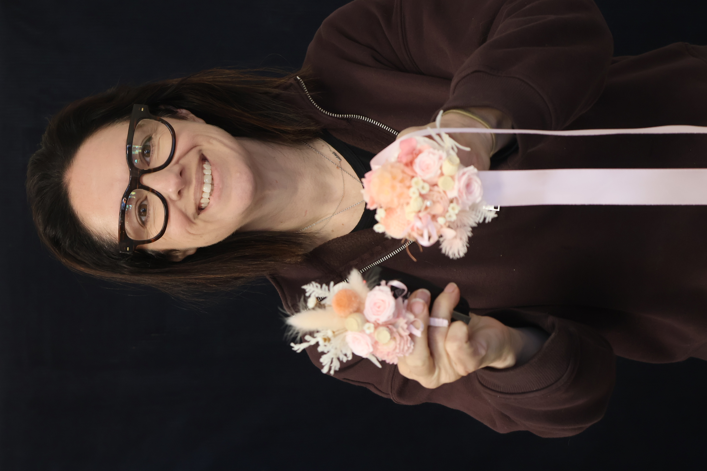 Real Wrist Corsage Preserved | Baby Pink order made by Amy's Flowers