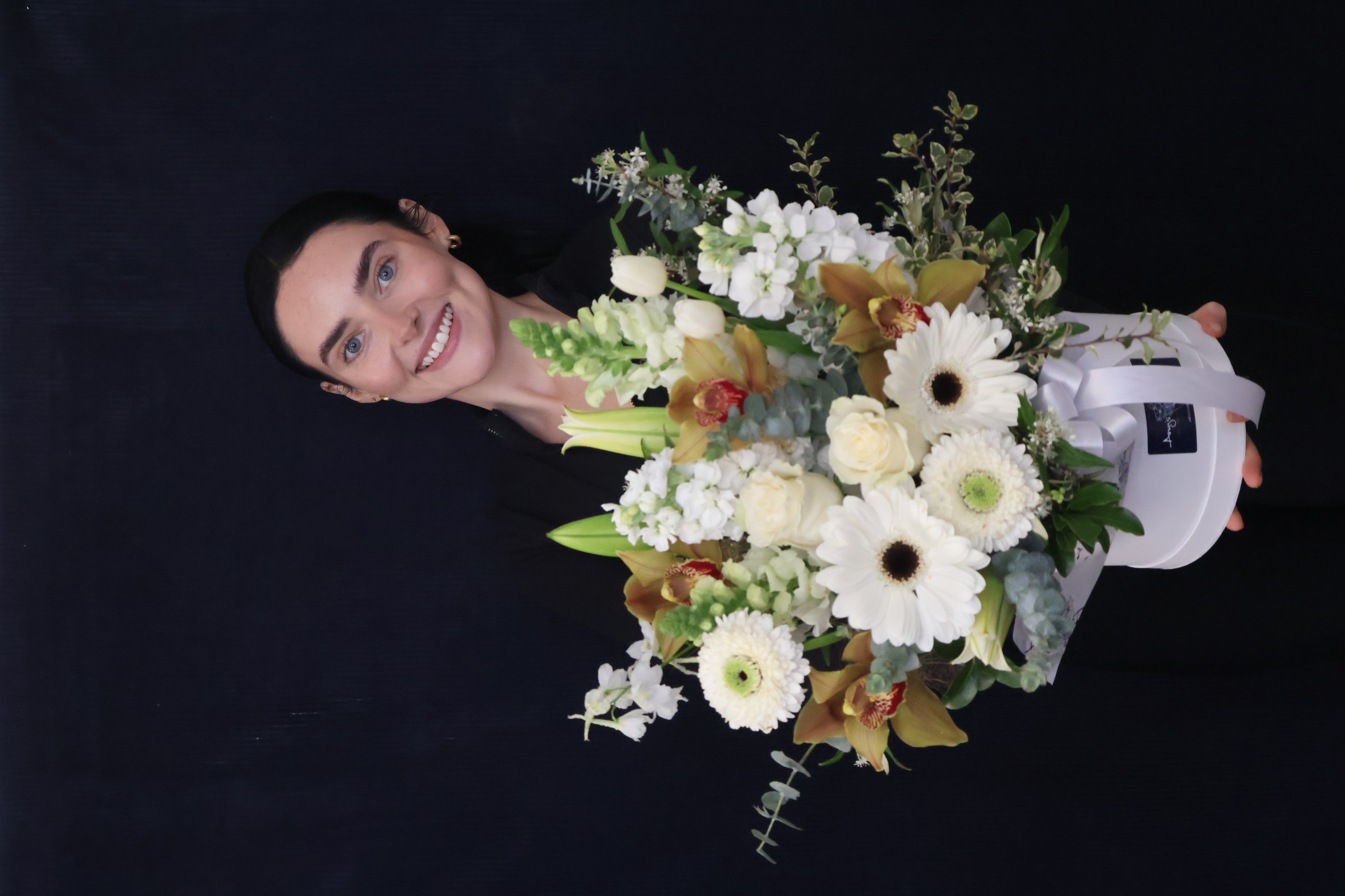 Real Hat Box | Thinking of You order made by Amy's Flowers