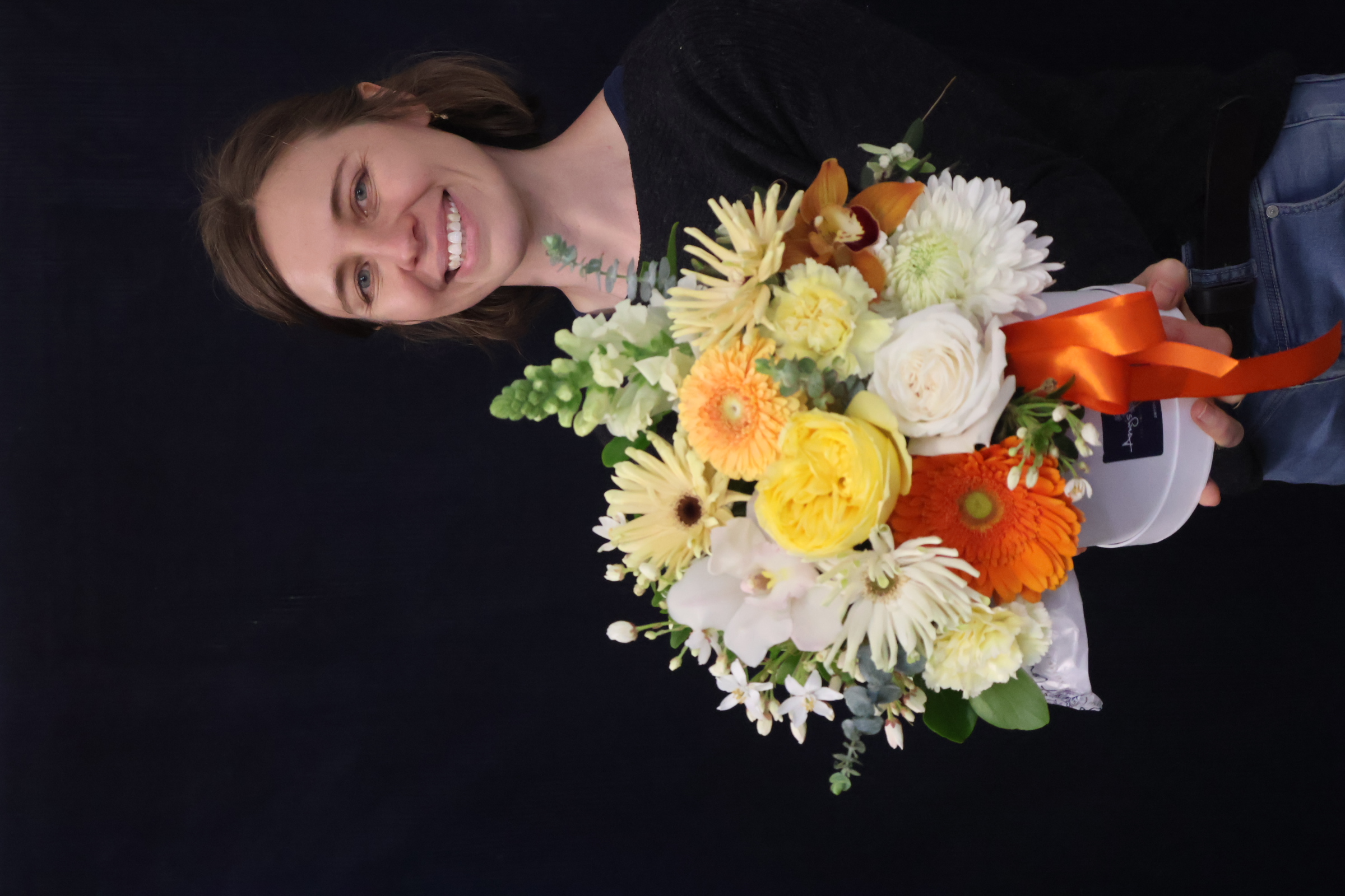Real Hat Box | Thinking of You order made by Amy's Flowers